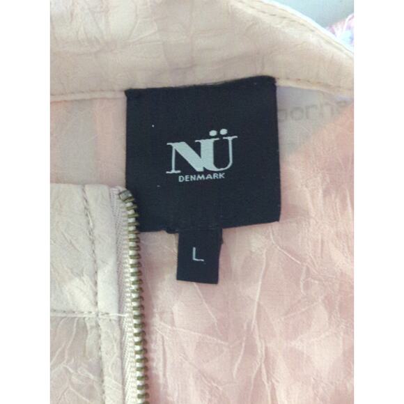 NU Denmark Zip Up Sheer Lightweight Coral  
Jacket Women L Mermaidcore Victorian - Picture 8 of 8